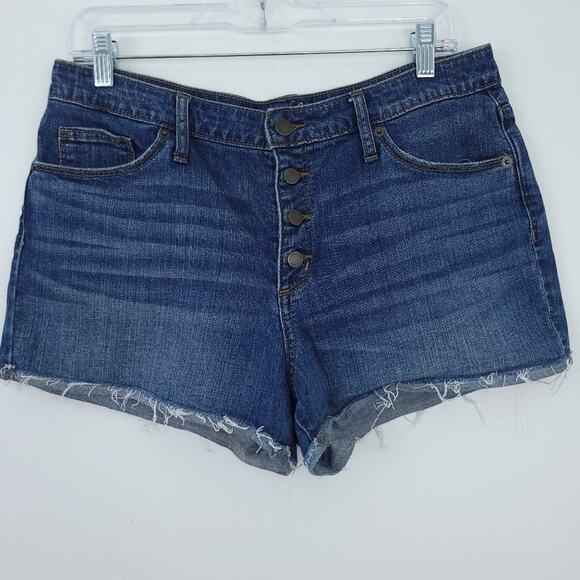 Universal Thread Cutoff Jean Shorts Size 12, 31R, Button Fly, Denim Blue Jean - Picture 1 of 6
